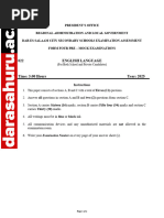 Form 4 Mock English Exam 2026 | PDF | Linguistics | Grammar