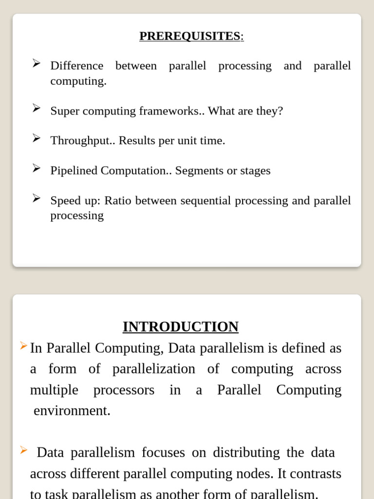 Task vs Data Parallelism Explained | PDF | Databases | Parallel Computing
