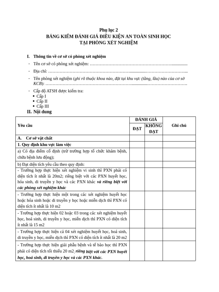 Bảng Kiểm Atsh 2023 | PDF