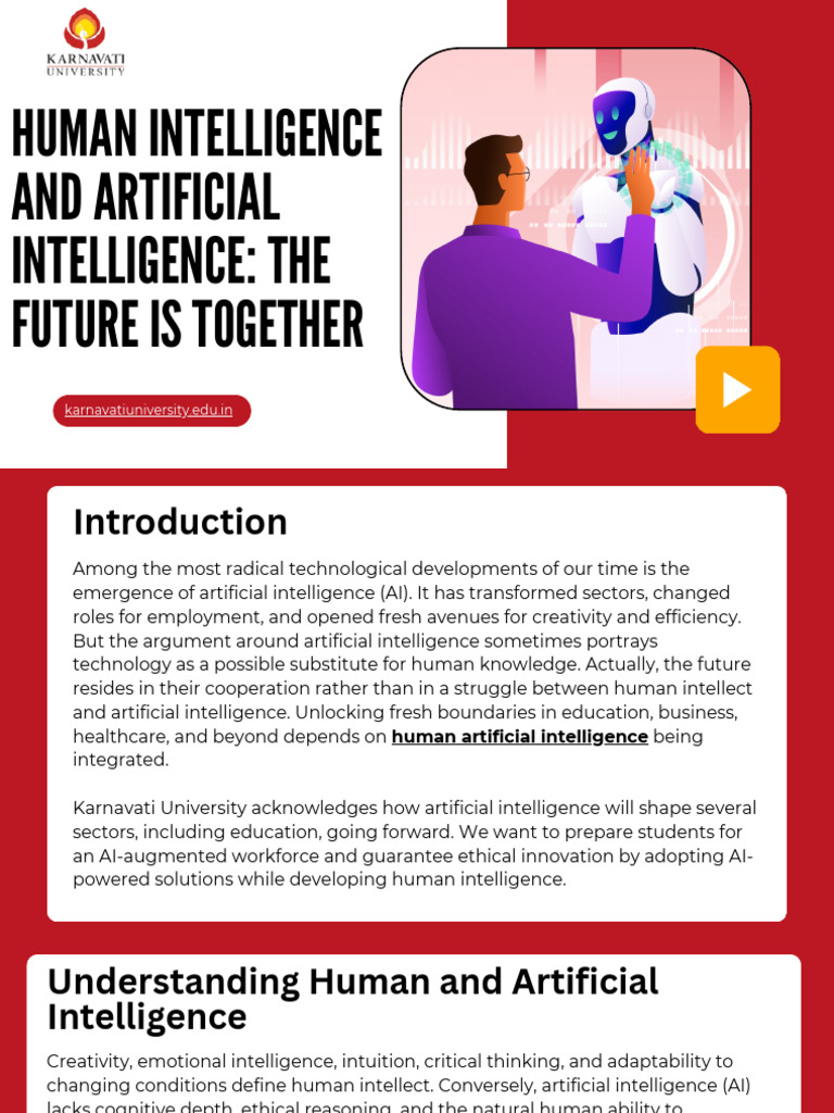 Human Intelligence and Artificial Intelligence The Future Is Together ...