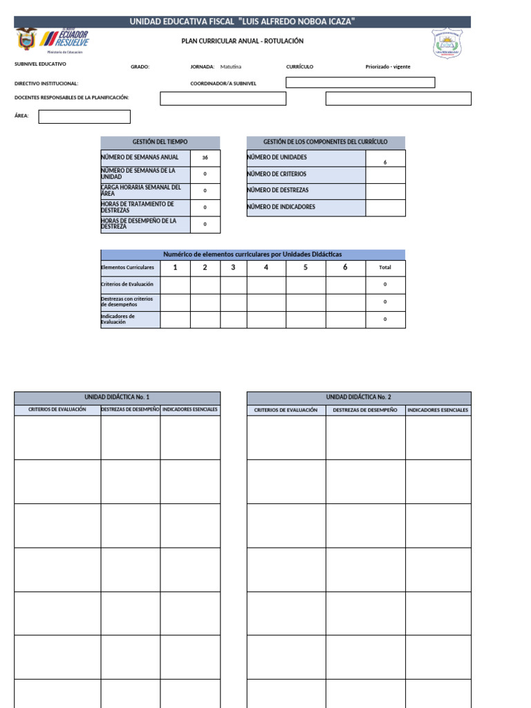 Plan Curricular Anual Educativo 2023 | PDF | Plan de estudios | Aprendizaje