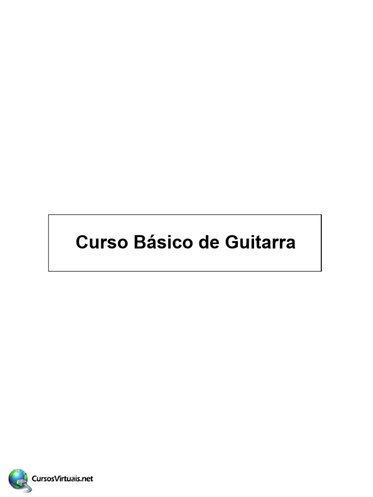 Curso Básico de Guitarra para Iniciantes | PDF | Guitarras | Escala ...