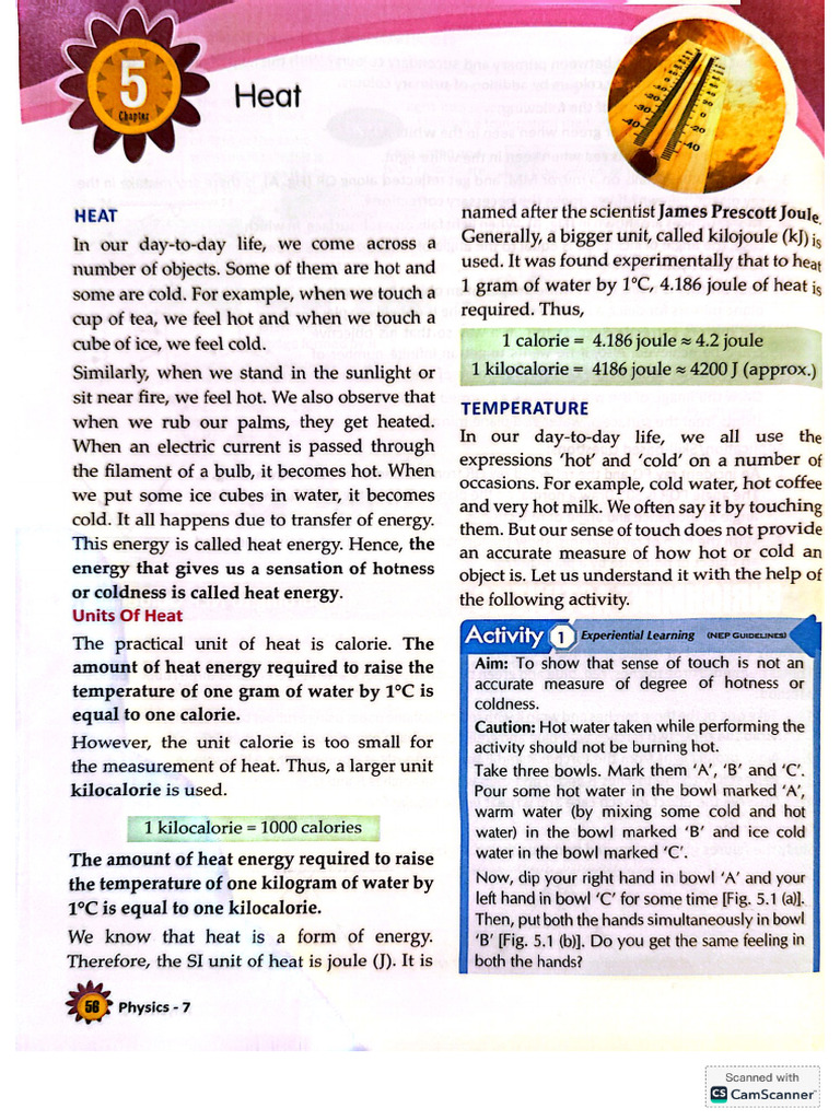 Heat Chapter Physics | PDF