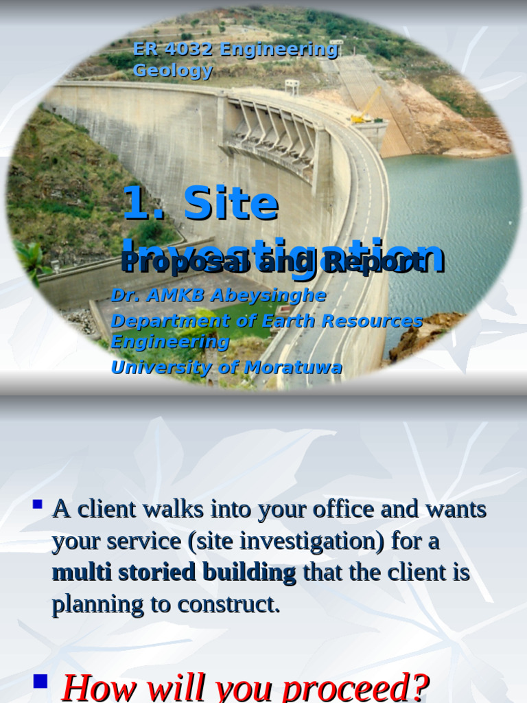 2L 333 Site Investigation | PDF | Borehole | Earth Sciences