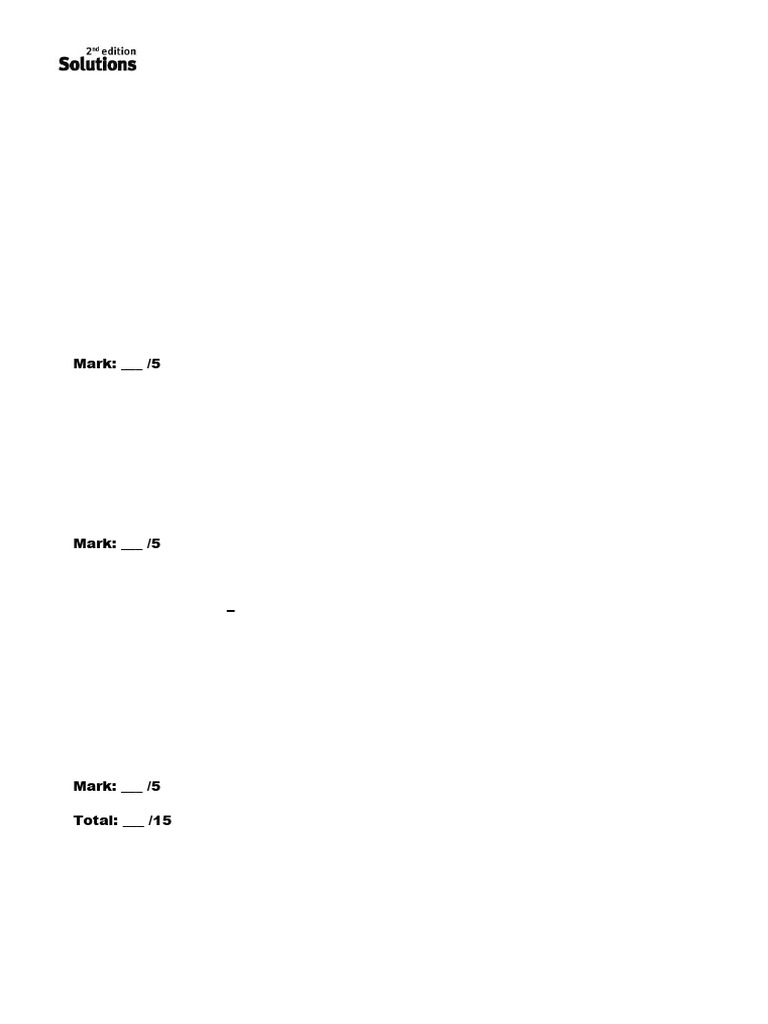 Unit 9 Test B: Grammar & Vocabulary | PDF | Grammar | Linguistics