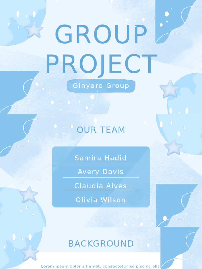 White Blue Pastel Abstract Creative Group Project Presentation | PDF