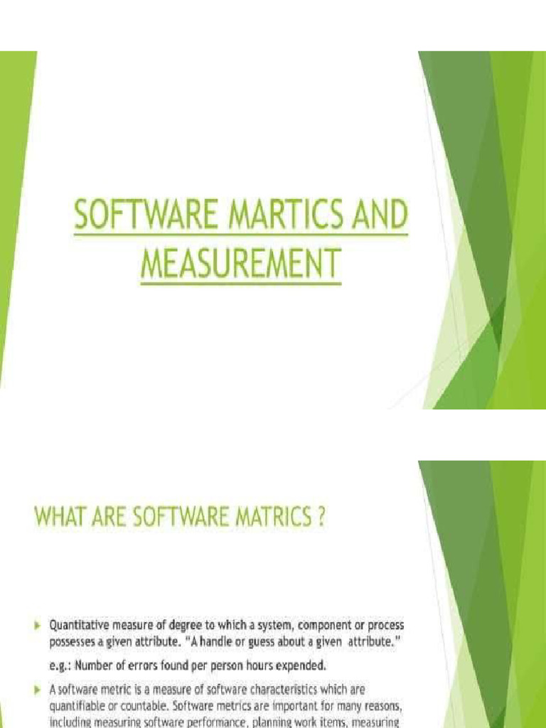 Software Metrics and Measurement | PDF