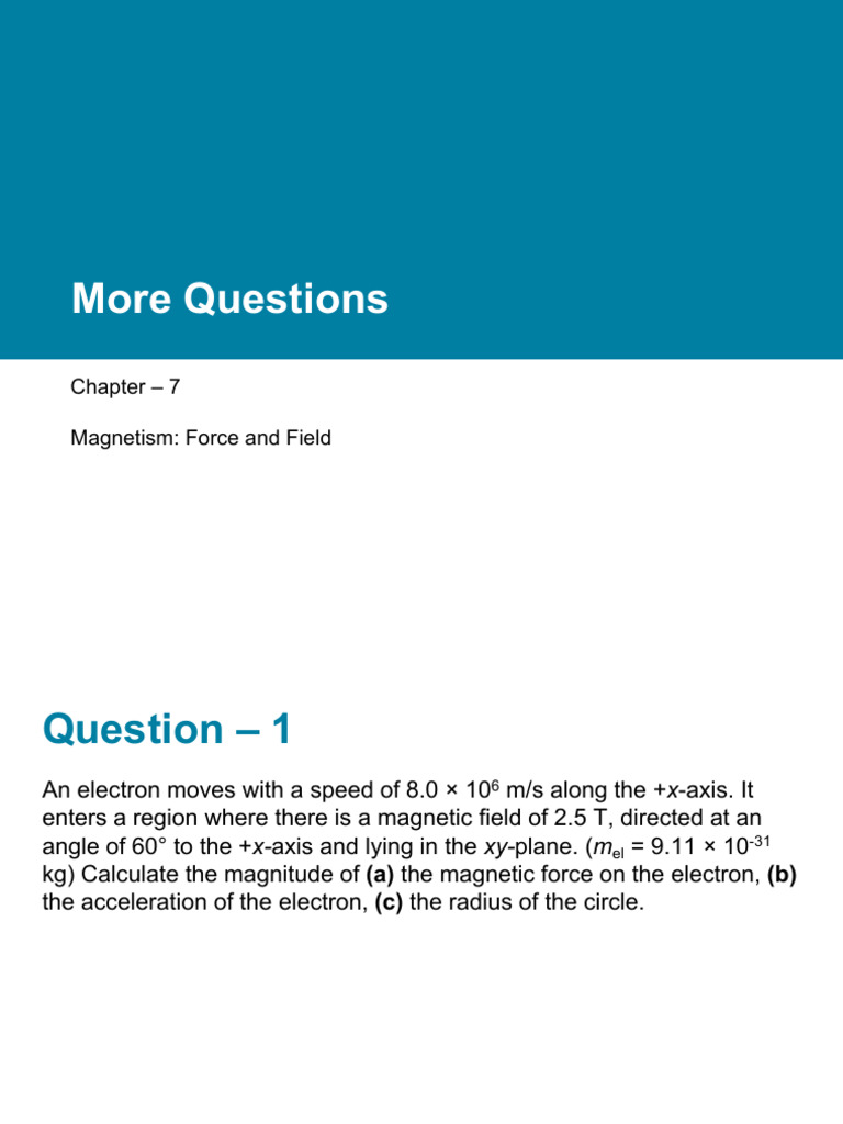 Magnetic Forces on Charged Particles | PDF | Magnetic Field | Electron