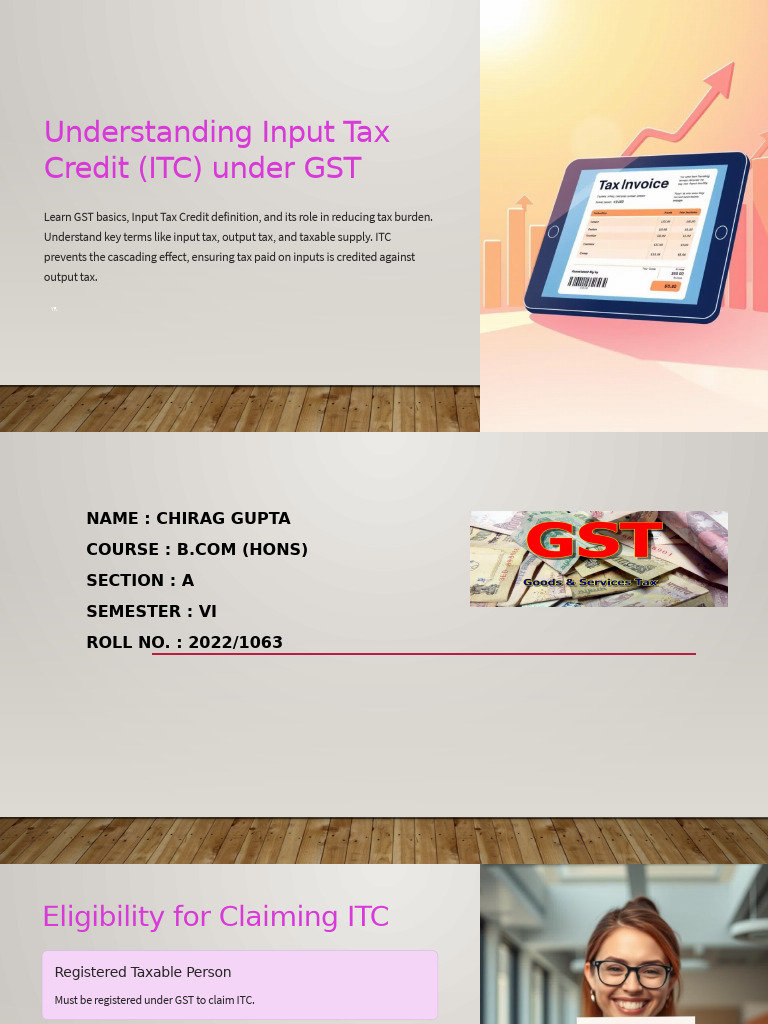 ITC Claims and Regulations Under GST | PDF | Value Added Tax | Taxes