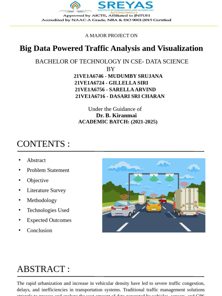 Big Data Traffic Analysis Project | PDF | Big Data | Apache Spark