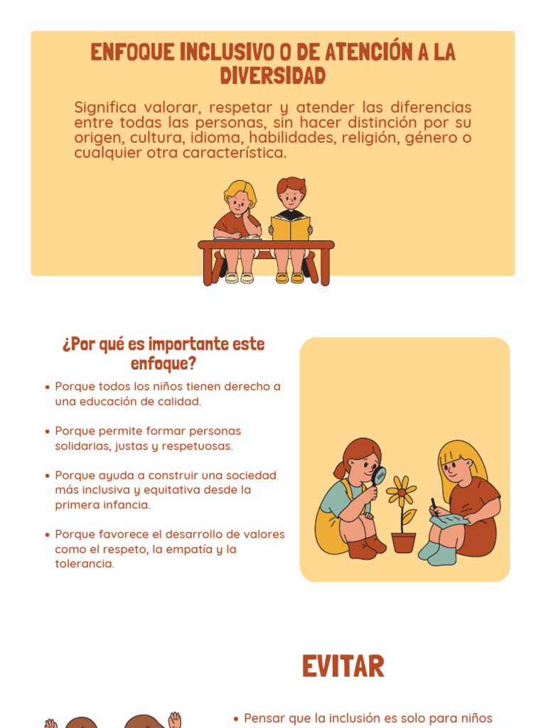 Enfoque Inclusivo o de | PDF