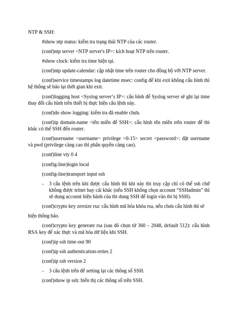 Commands Cisco | PDF