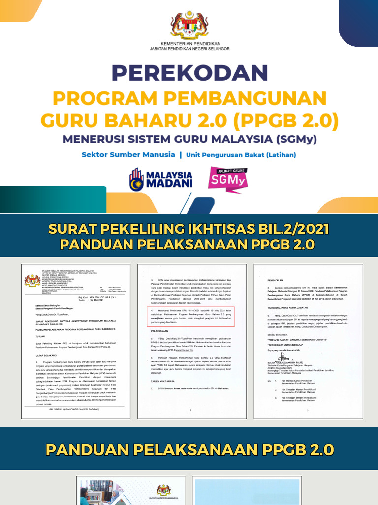 Panduan PPGB 2.0 untuk Guru Baharu | PDF
