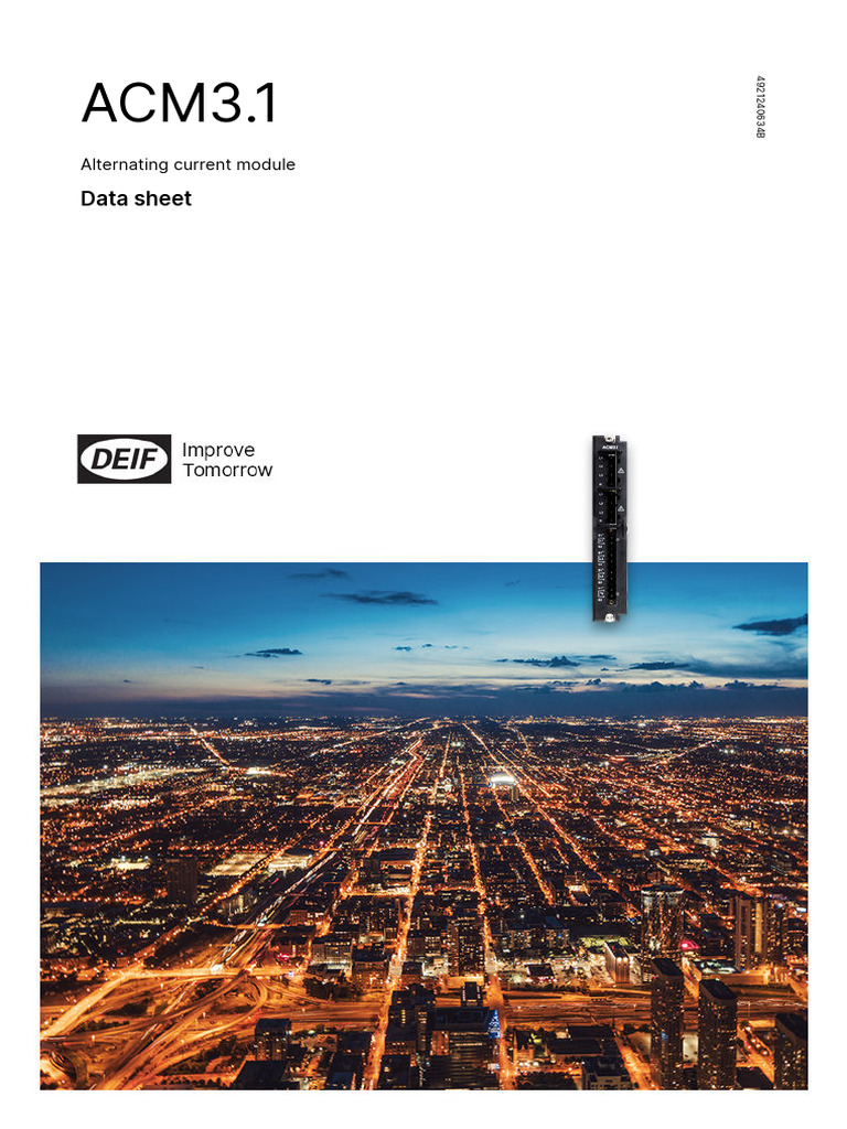 Acm3 1 Data Sheet 4921240634 Uk | PDF | Alternating Current | Transformer