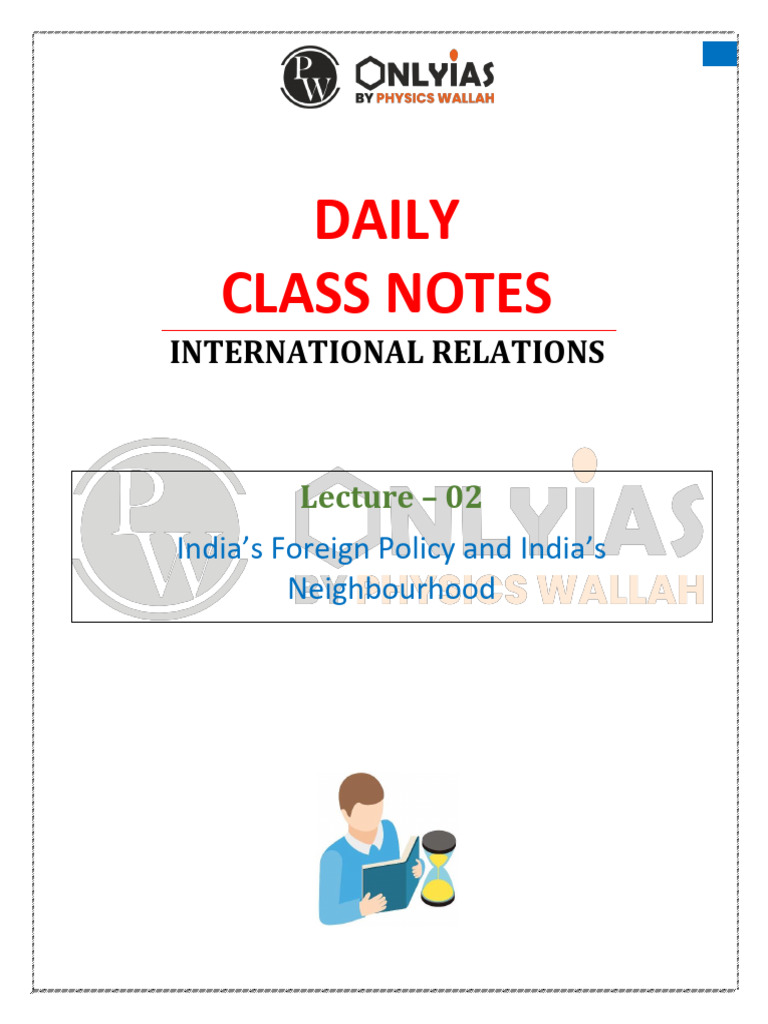 International Relations 02 - Daily Class Notes - (Titan (Upsc 2024 ...
