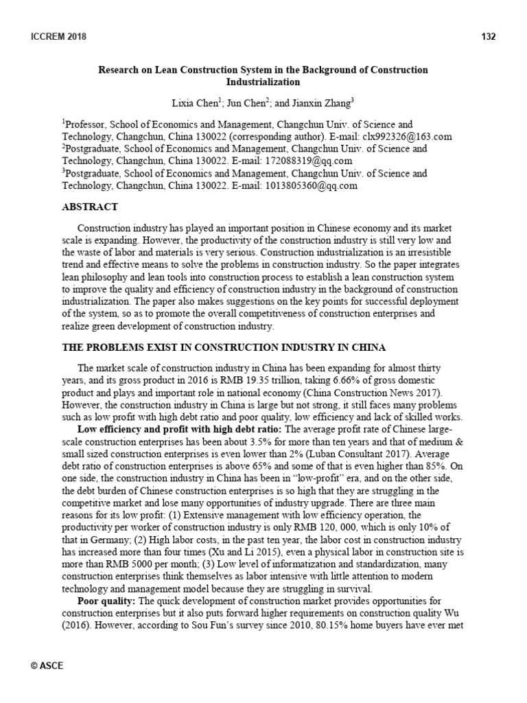 Lean Construction in Industrialization | PDF | Lean Manufacturing | China