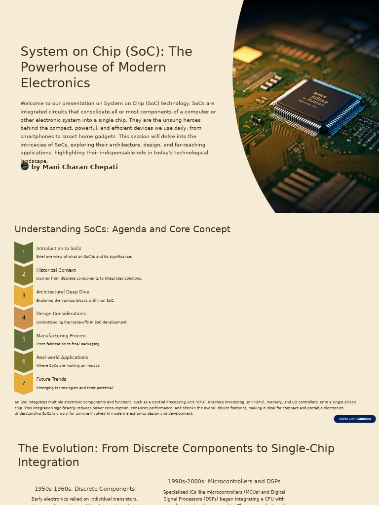 Understanding System on Chip (SoC) | PDF | System On A Chip ...