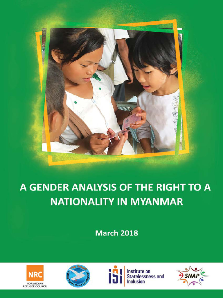 Gender Analysis of Right To Nationality in Myanmar | PDF ...