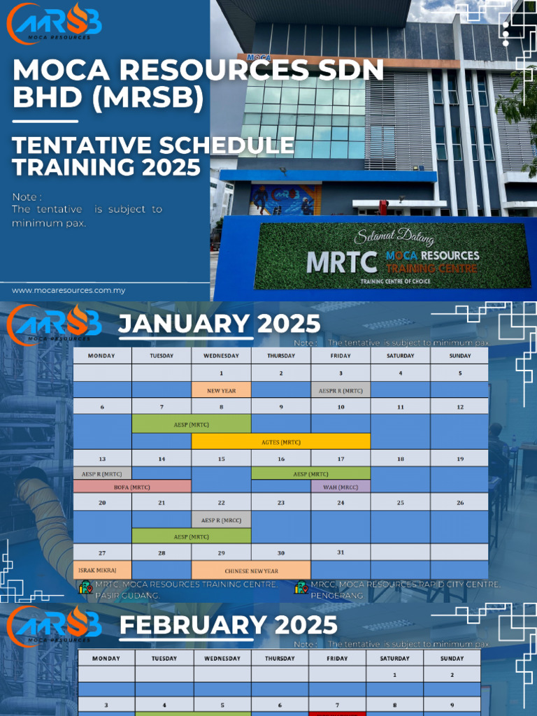2025 MRSB Schedule Training | PDF