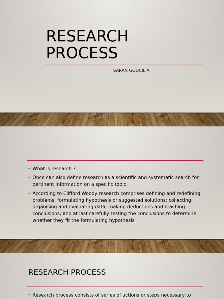 Steps in the Research Process Guide | PDF | Survey Methodology ...