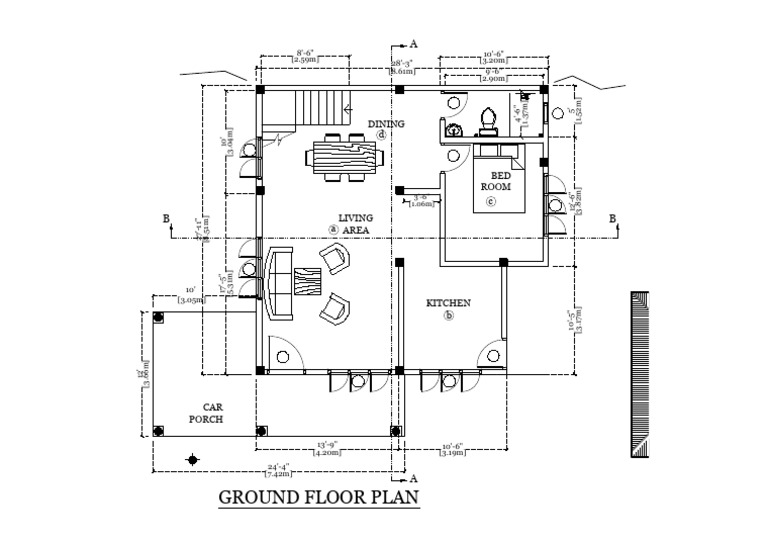 Ground Floor Plan Dimensions | PDF