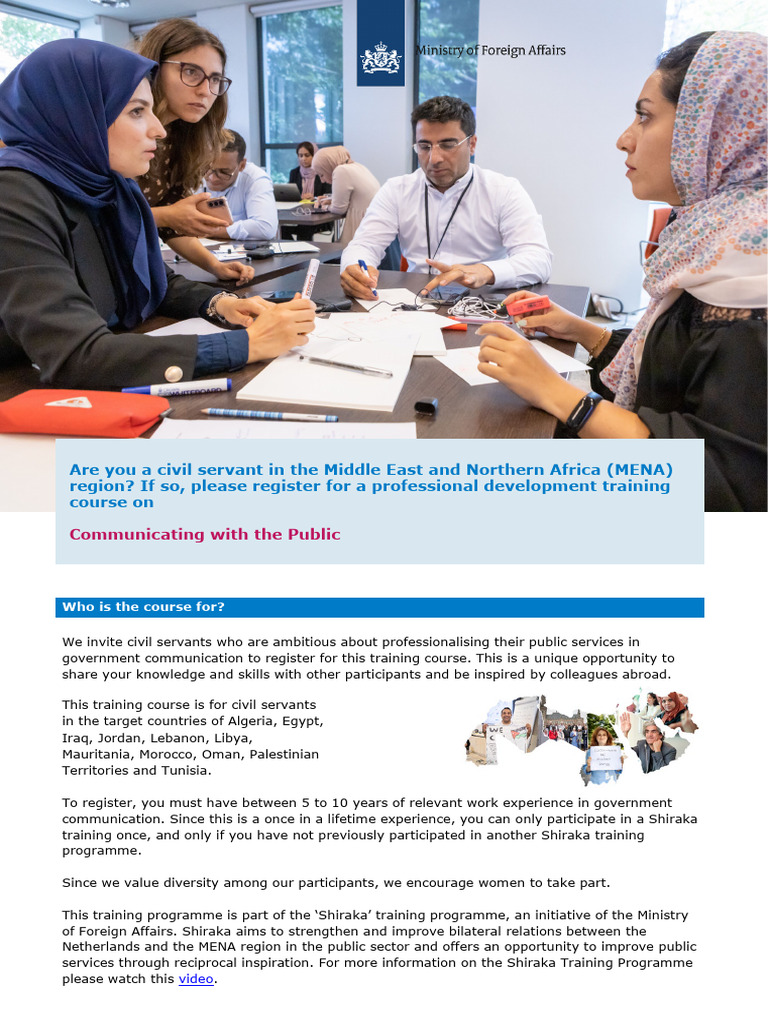 MENA Government Communication Training | PDF