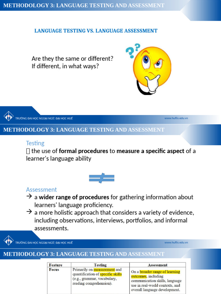TESTING AND ASSESSMENT visual data 3