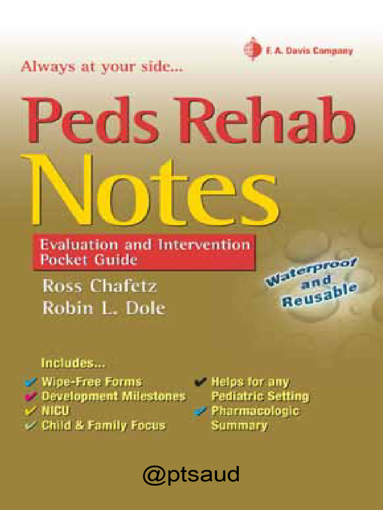 Peds Rehab Notes Evaluation and - Robert L Dole | PDF | Heart Valve | Pulse
