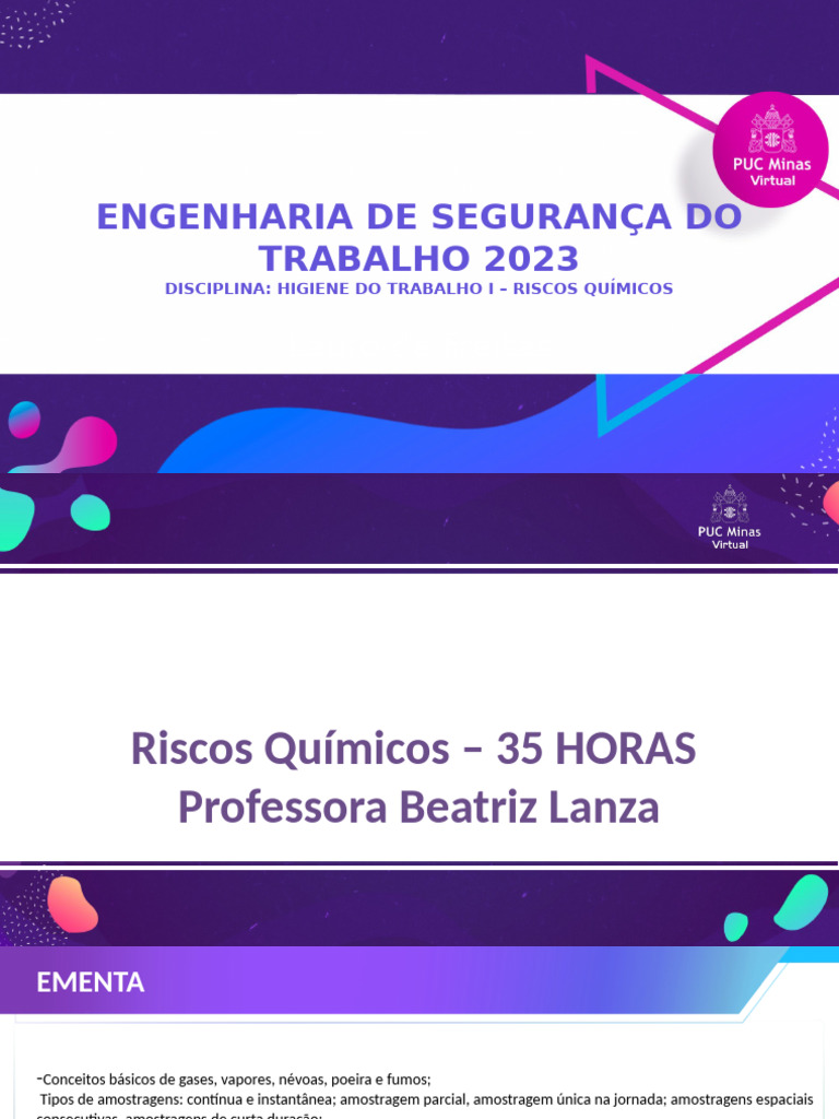 Riscos Químicos na Segurança do Trabalho | PDF | Química | Respiração