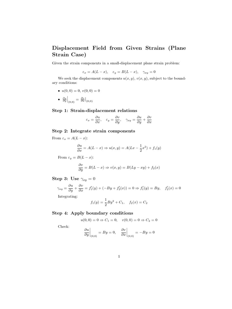 Strain Transformation Example | PDF