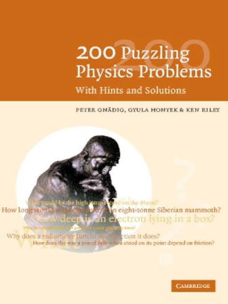 200 More Puzzling Physics Problems | PDF | Physics | Friction