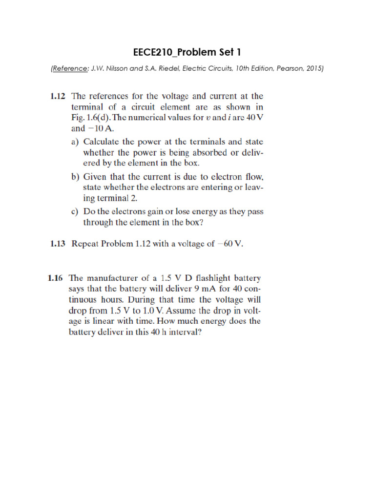 Problem Set 1 | PDF