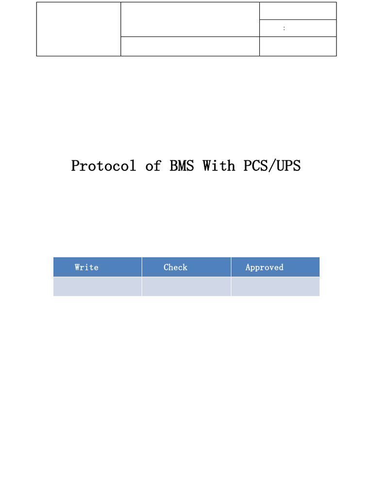 RS485 Communication Protocol for BMS | PDF | Insulator (Electricity ...
