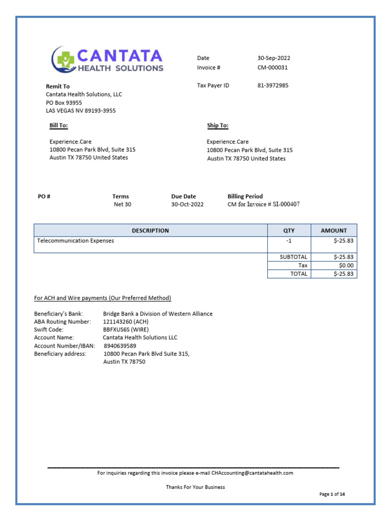ACH Routing Number 121143260 Details | PDF | Invoice | Receipt
