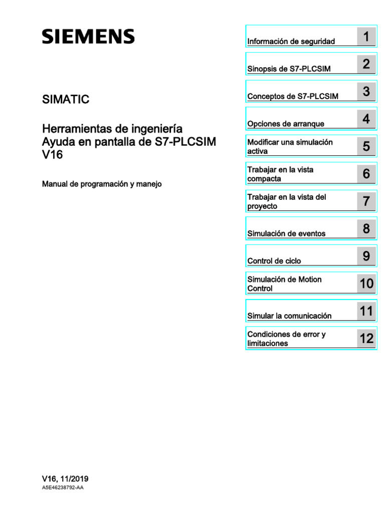 Ayuda S7-PLCSIM V16: Manual Completo | PDF | Hardware de la computadora ...