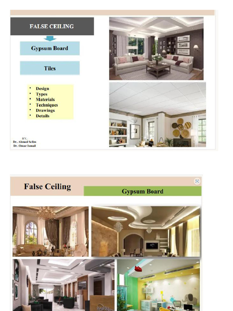 Ceiling Gypsum Notes | PDF