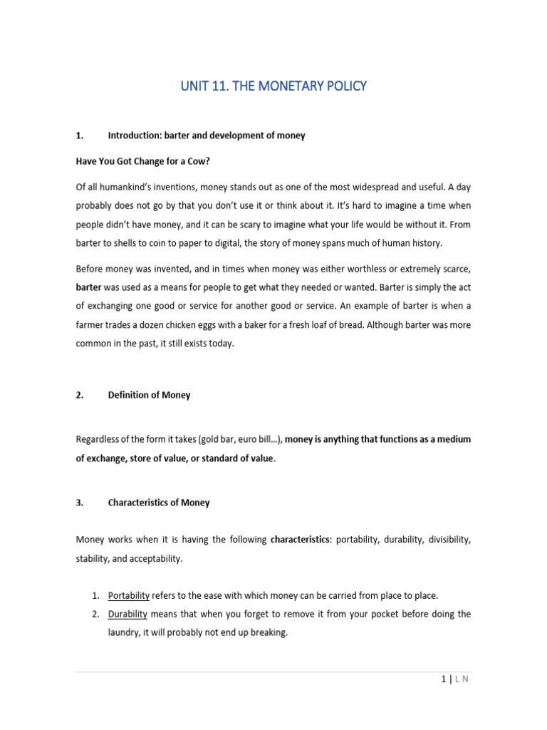 Understanding Monetary Policy Basics | PDF | Money | Money Supply