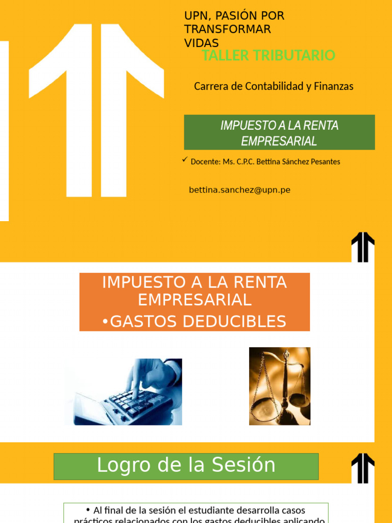 Gastos Deducibles en el Impuesto a la Renta | PDF | Depreciación ...