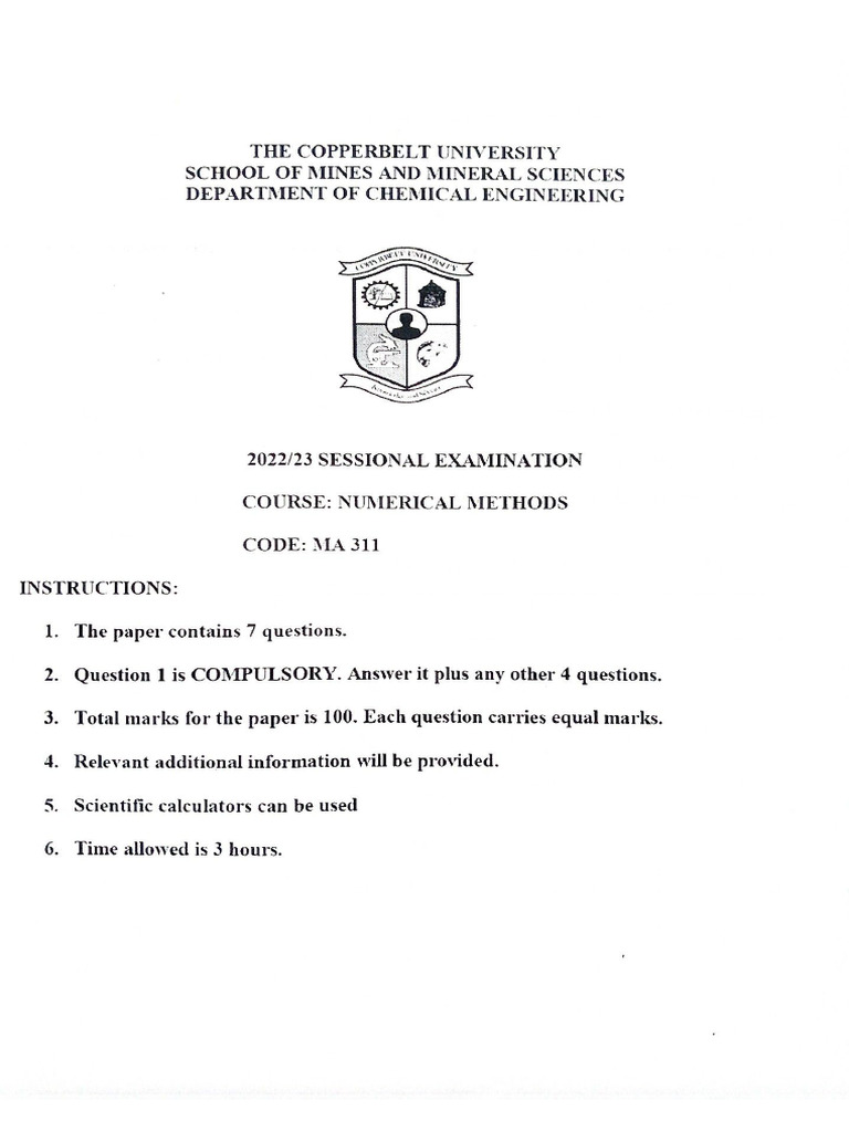 MA311 Sessional 23 | PDF