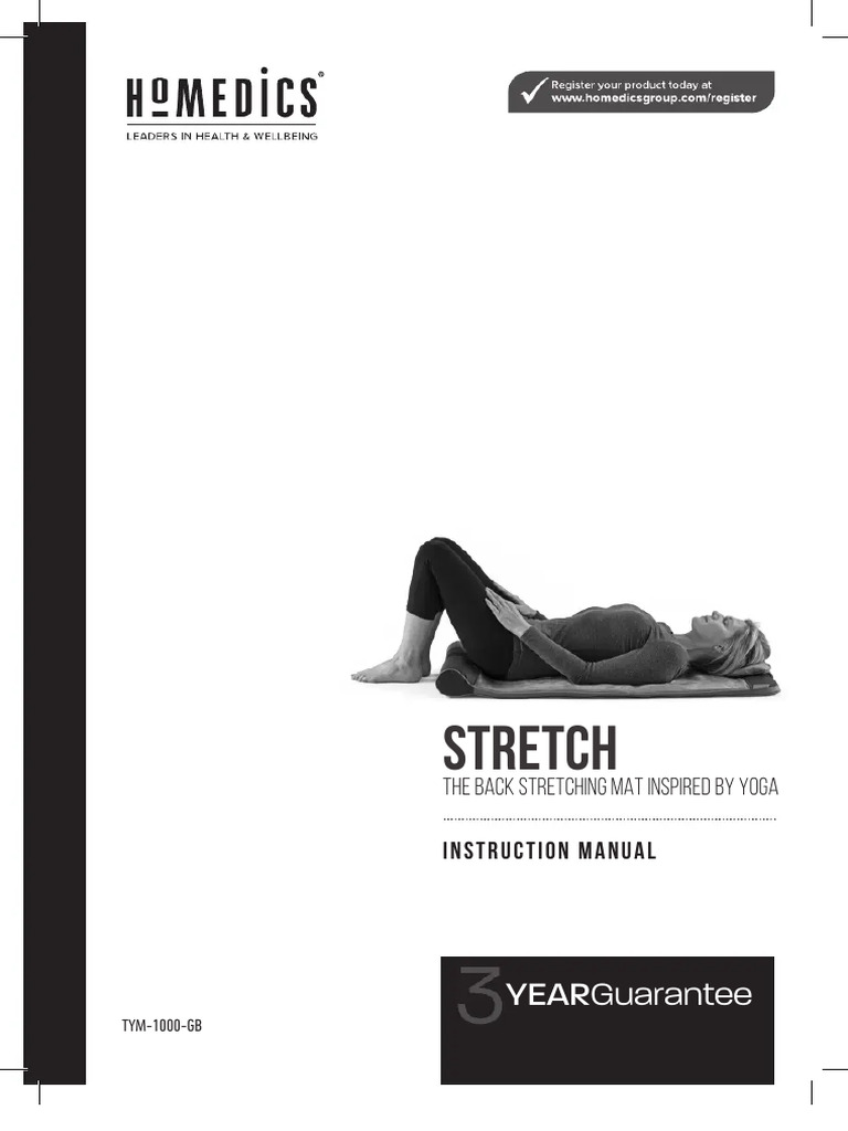 User Manual Homedics Stretch (English - 8 Pages) | PDF