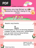 Mga Bahagi NG Liham | PDF