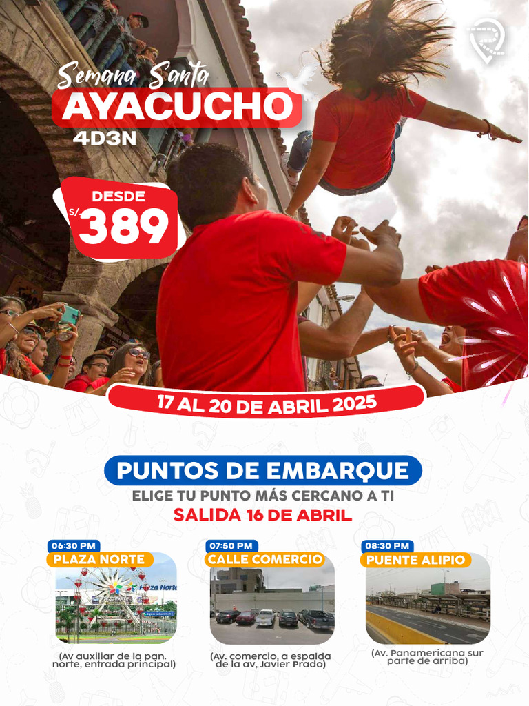 Tour Semana Santa Ayacucho 2025 | PDF | Pasajero | Transporte
