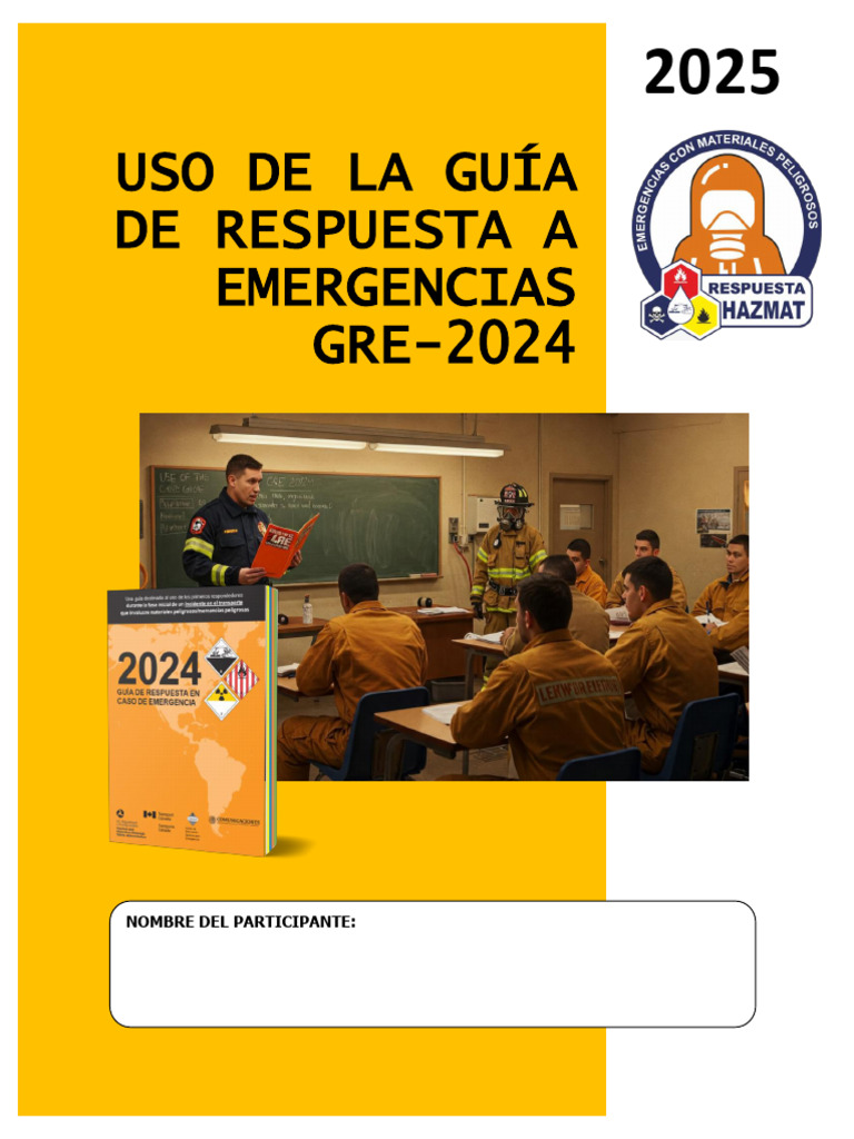 Guía de Respuesta a Emergencias GRE 2024 | PDF | Mercancías peligrosas ...