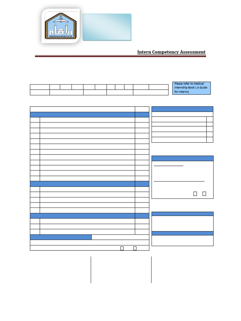 Medical Internship Competency Assessment | PDF | Medicine | Medical School