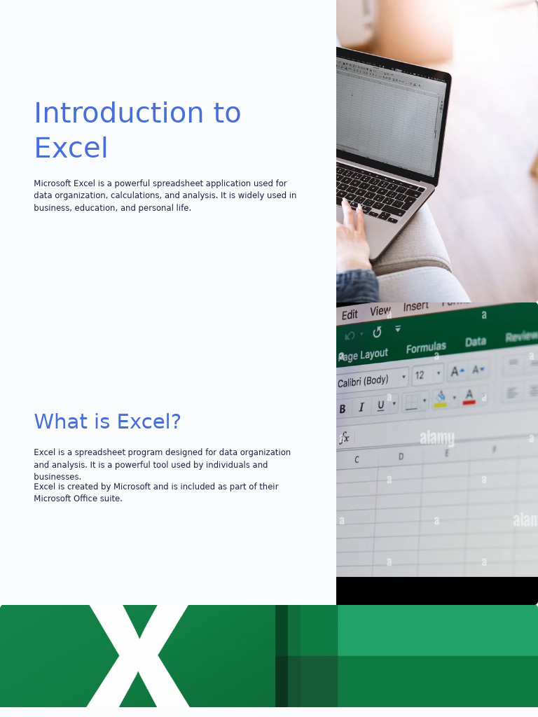 Excel Overview: Features and Uses | PDF | Microsoft Excel | Spreadsheet