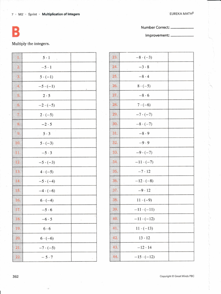 Multiply Divide Add Subtract Integers | PDF