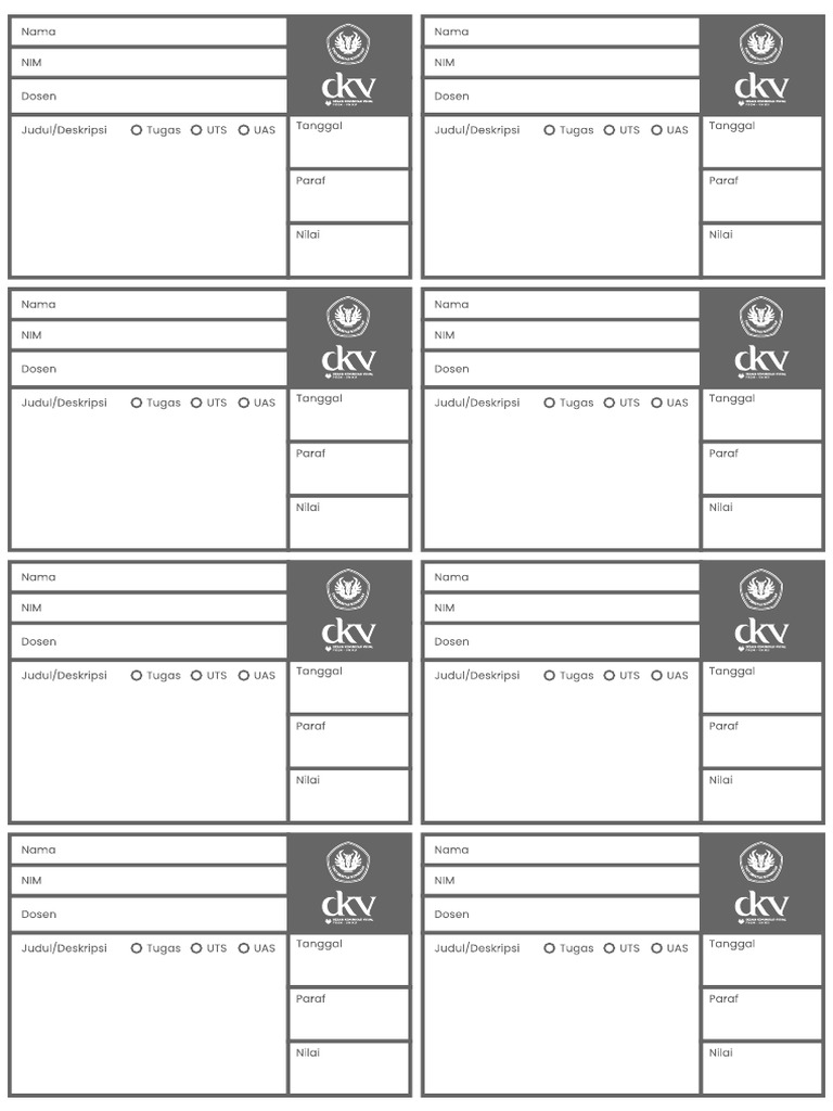 Label Karya Tugas DKV Uniku | PDF