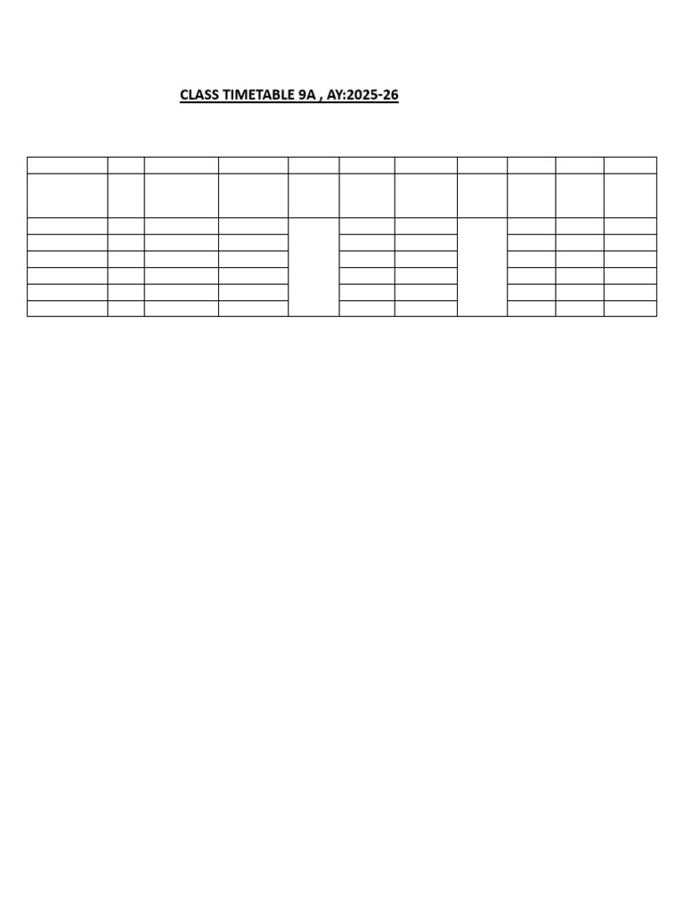 Class 9a Timetable Ay 2025 26 Pdf