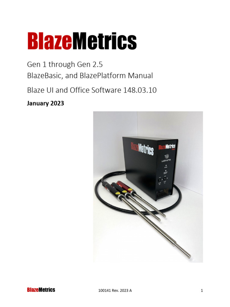 BlazeMetrics User Manual Overview | PDF | Raman Spectroscopy | Optical ...