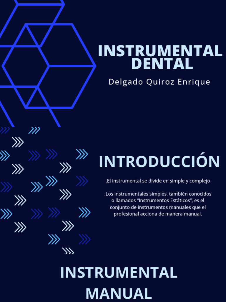 Tipos de Instrumental Dental Esencial | PDF